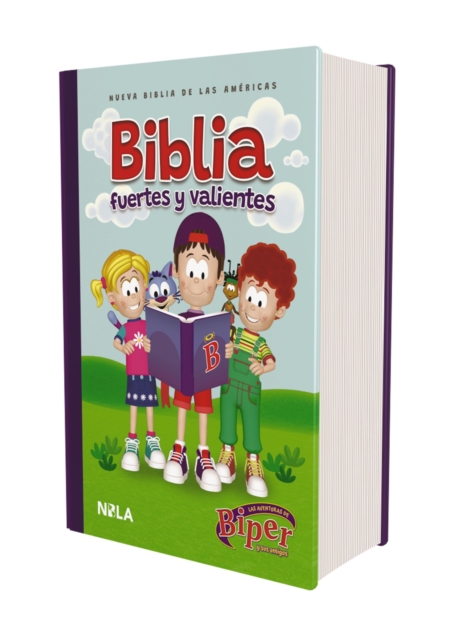 Biblia Biper y sus amigos, Fuertes y valientes (NBLA), Tapa dura, Palabras de Jesus en rojo, Comfort Print