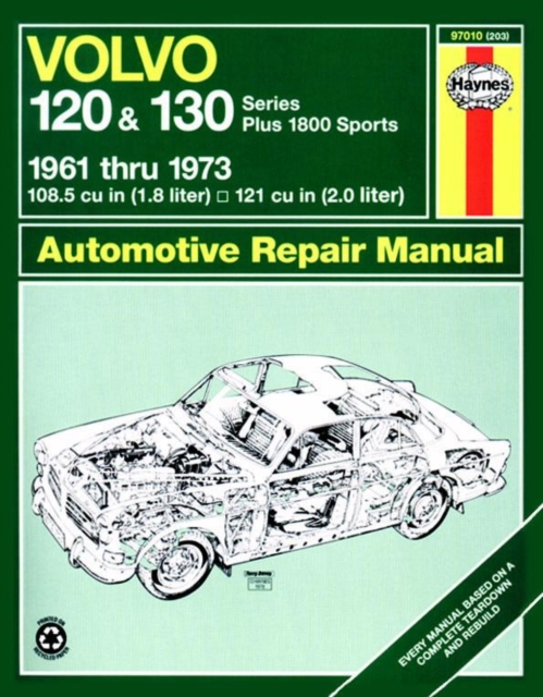 Volvo 120 & 130 Series (and P1800) (61 - 73) Haynes Repair Manual