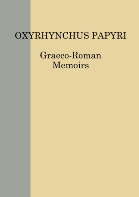 Oxyrhynchus Papyri vol. LXXXVII