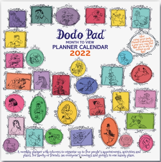 Dodo Family Planner Calendar 2022 - Month to View with 5 Daily Columns