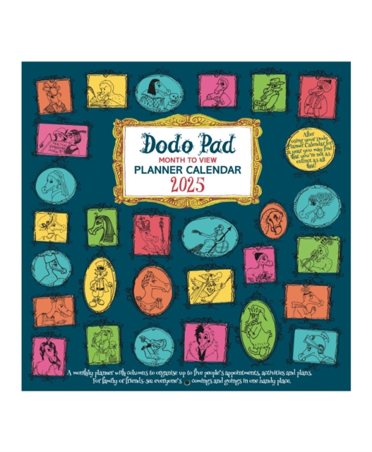 Dodo Pad Family Planner Calendar 2025 - Month to View with 5 Daily Columns