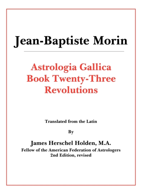 Astrologia Gallica Book 23