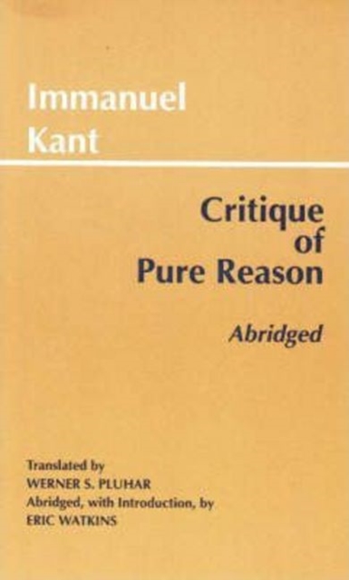 Critique of Pure Reason, Abridged