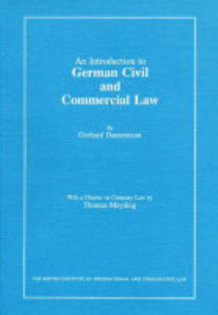 Introduction to German Civil and Commercial Law