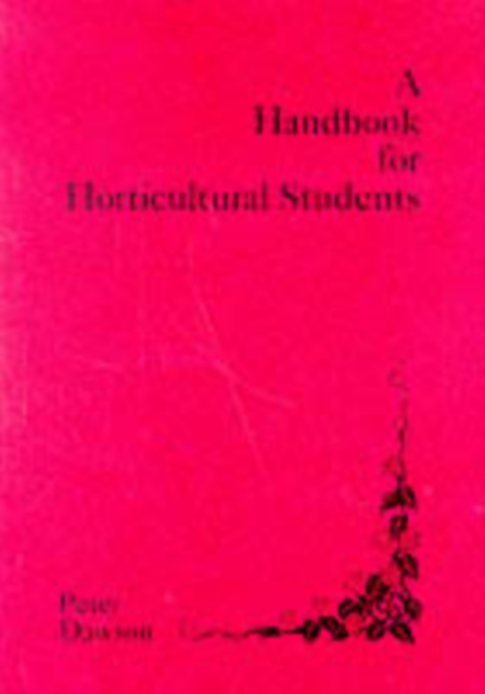 Handbook for Horticultural Students