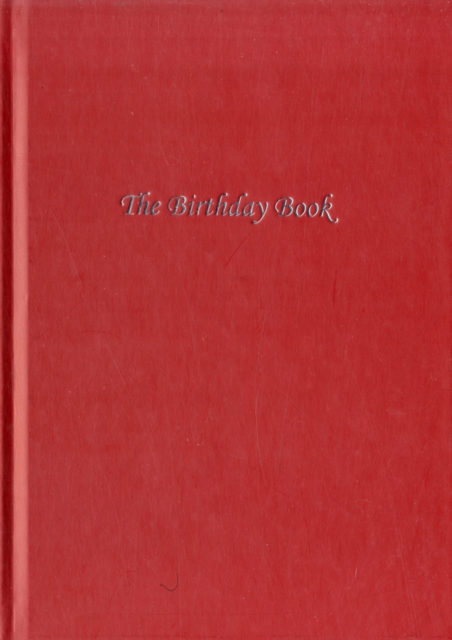 Birthday Book (Dark Red Cover)