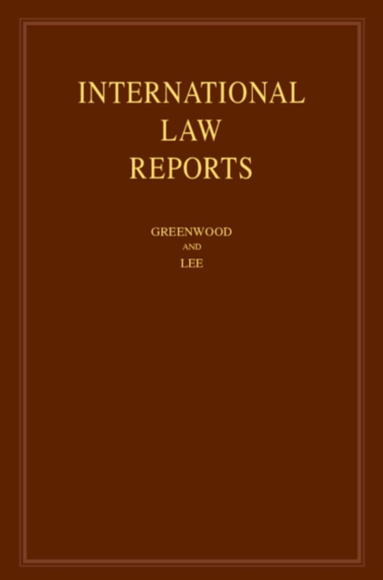 International Law Reports: Volume 206