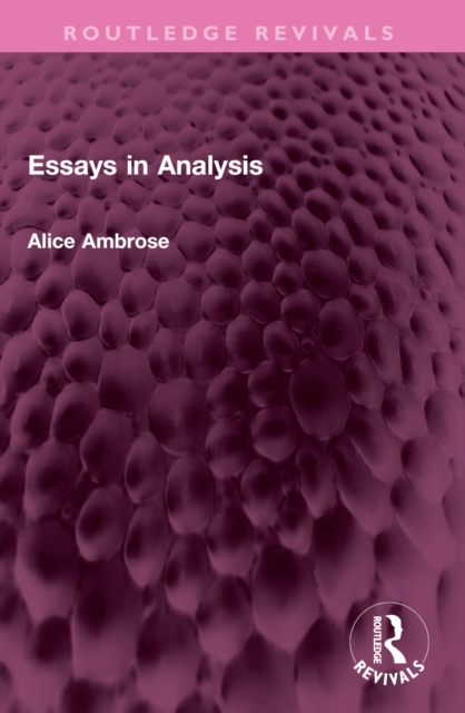 Essays in Analysis