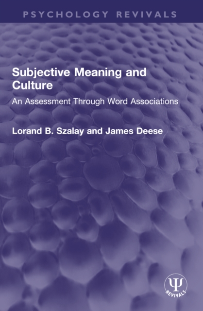 Subjective Meaning and Culture