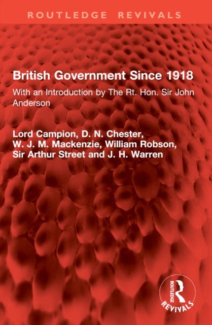 British Government Since 1918
