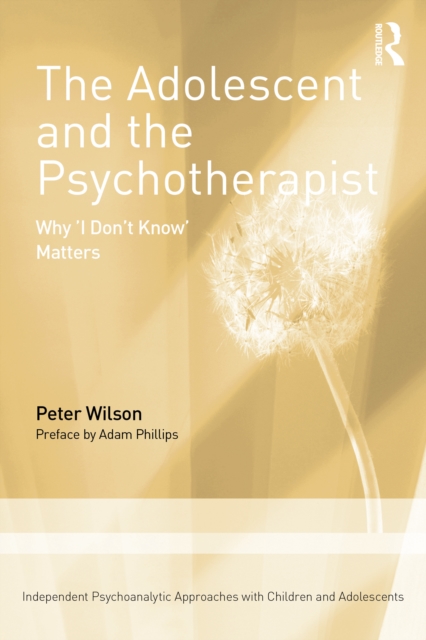 The Adolescent and the Psychotherapist