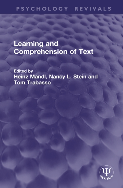 Learning and Comprehension of Text
