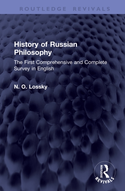 History of Russian Philosophy