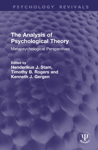 The Analysis of Psychological Theory