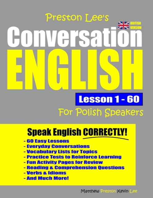 Preston Lee's Conversation English For Polish Speakers Lesson 1 - 60 (British Version)