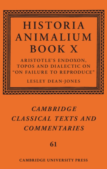 Historia Animalium Book X