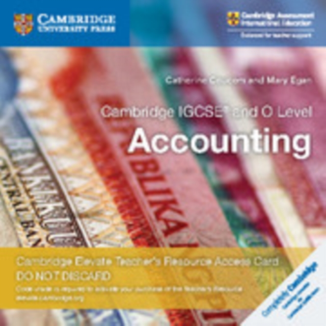 Cambridge IGCSE (R) and O Level Accounting Cambridge Elevate Teacher's Resource Access Card