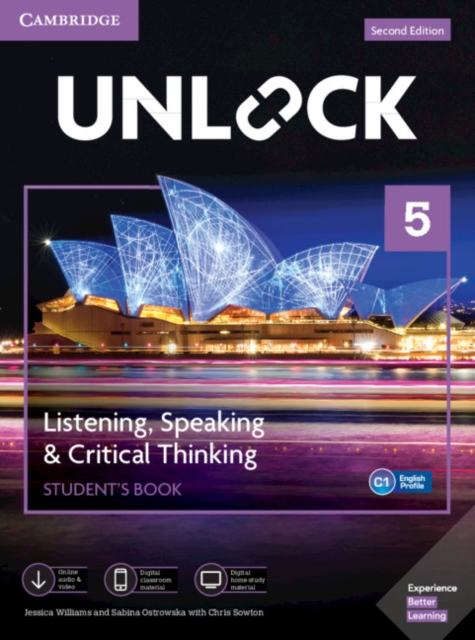 Unlock Level 5 Listening, Speaking & Critical Thinking Student's Book, Mob App and Online Workbook w/ Downloadable Audio and Video