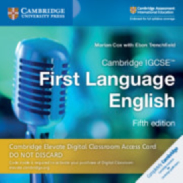 Cambridge IGCSE (TM)  First Language English Cambridge Elevate Digital Classroom Access Card (1 Year)