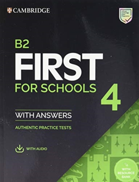 B2 First for Schools 4 Student's Book with Answers with Audio with Resource Bank