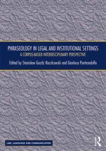 Phraseology in Legal and Institutional Settings