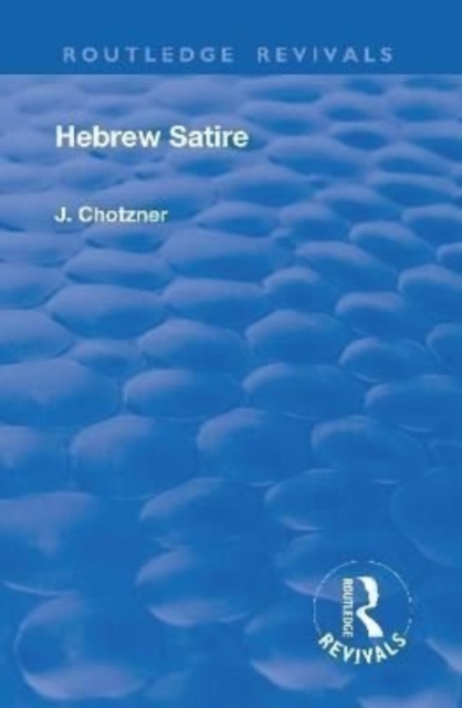 Revival: Hebrew Satire (1911)