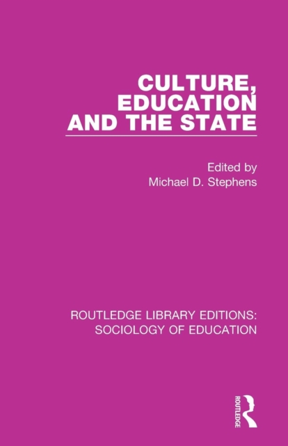 Culture, Education and the State