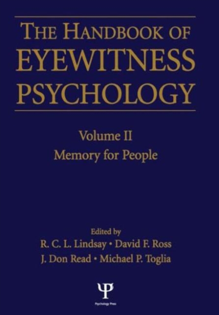 Handbook Of Eyewitness Psychology 2 Volume Set