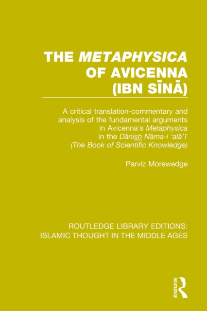 The 'Metaphysica' of Avicenna (ibn Sina)