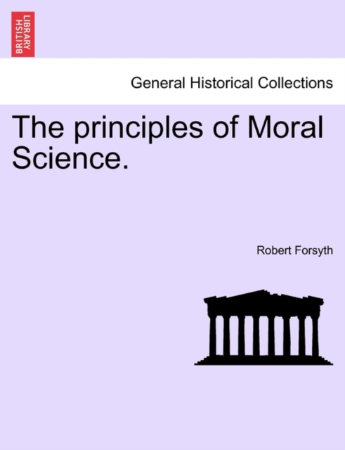 principles of Moral Science.