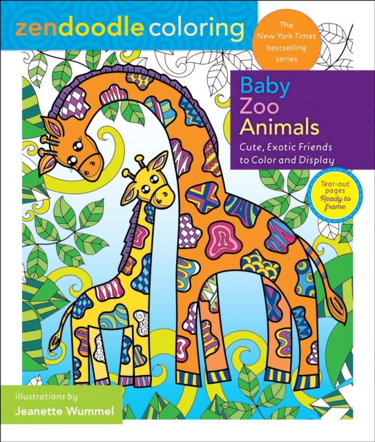 Zendoodle Coloring: Baby Zoo Animals