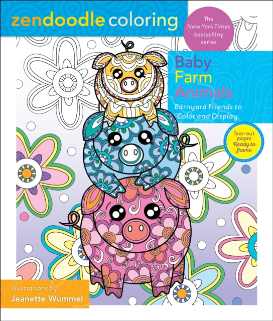 Zendoodle Coloring: Baby Farm Animals