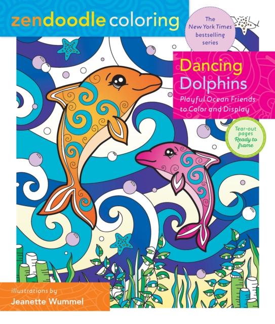 Zendoodle Coloring: Dancing Dolphins