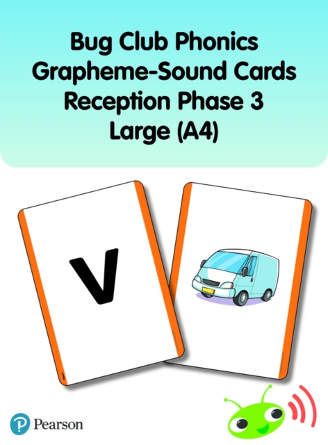 Bug Club Phonics Grapheme-Sound Cards Reception Phase 3 Large (A4)