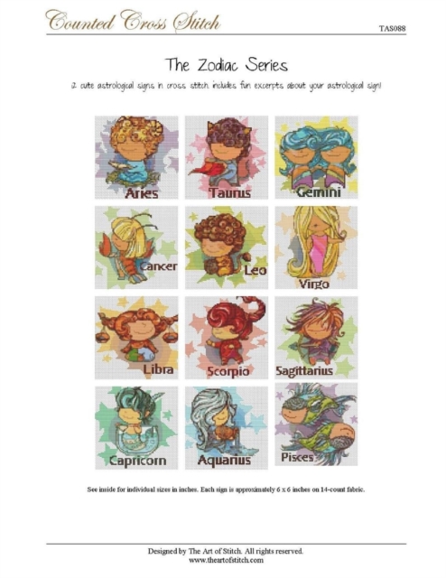 Zodiac Series Cross Stitch Book