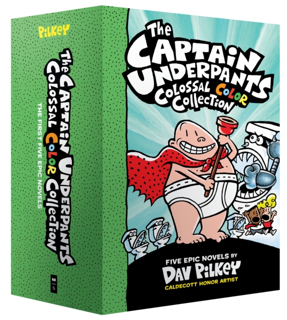 Captain Underpants Colossal Color Collection (Captain Underpants #1-5 Boxed Set)