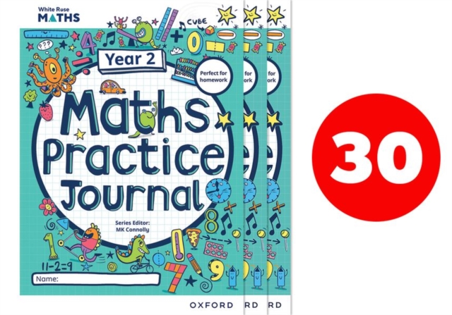 White Rose Maths Practice Journals Year 2 Workbooks: Pack of 30