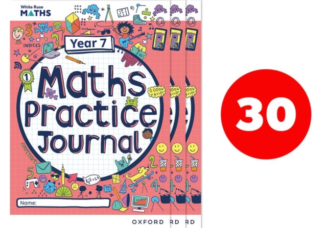 White Rose Maths Practice Journals Year 7 Workbooks: Pack of 30