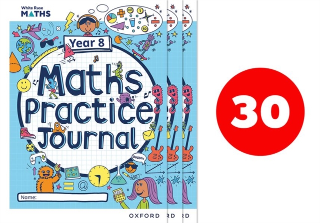 White Rose Maths Practice Journals Year 8 Workbooks: Pack of 30