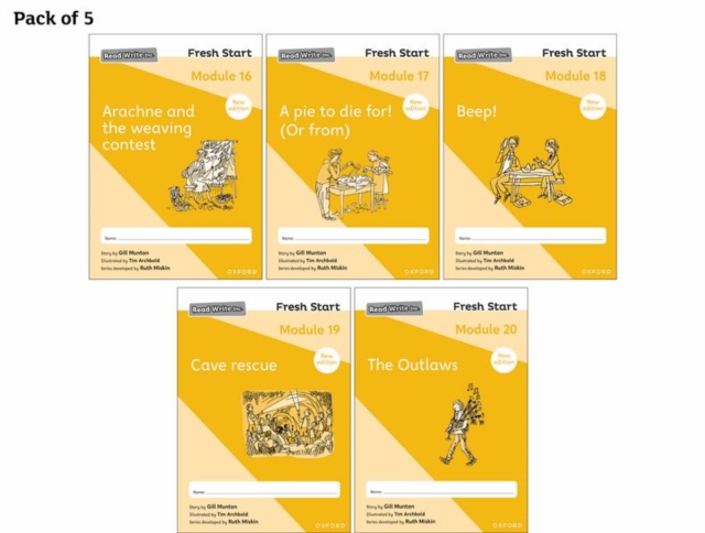 Read Write Inc. Fresh Start: 2024 Modules 16-20 - Pack of 5