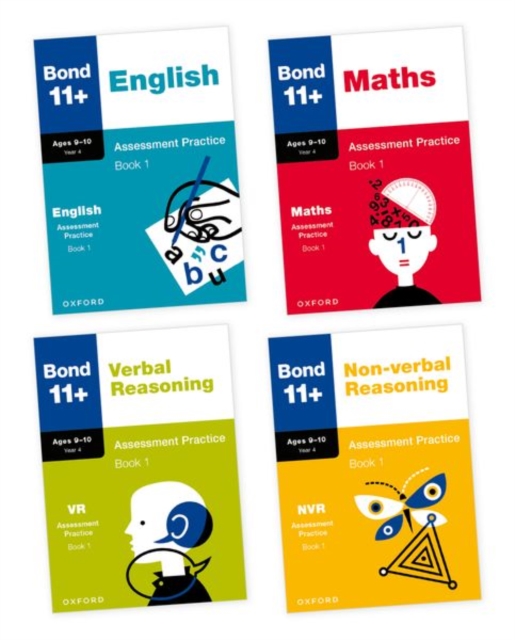 Bond 11+: Bond 11+ English, Maths, Non-verbal Reasoning, Verbal Reasoning Assessment Practice: 9-10 Years Bundle