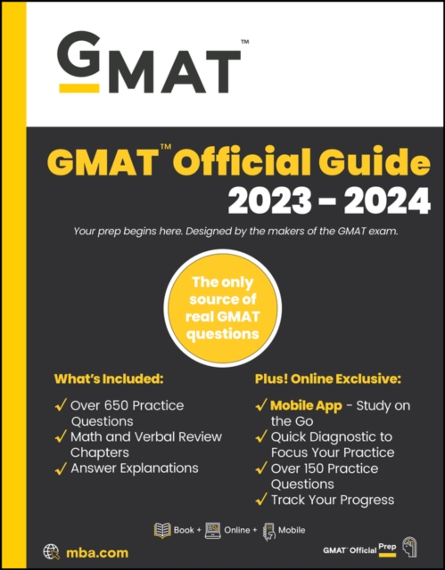 GMAT Official Guide 2023-2024: Book + Online Quest ion Bank