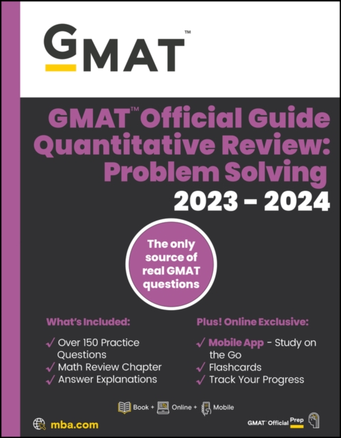 GMAT Official Guide Quantitative Review 2023-2024:  Book + Online Question Bank