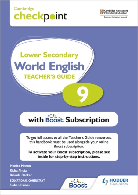 Cambridge Checkpoint Lower Secondary World English Teacher's Guide 9 with Boost Subscription Booklet