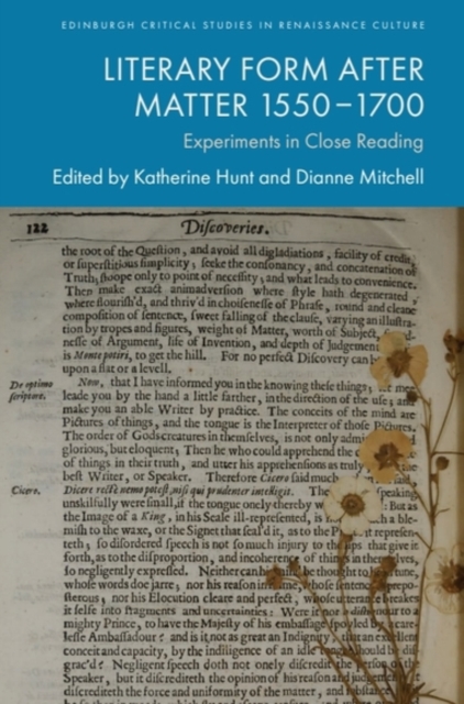 Literary Form After Matter 1550–1700