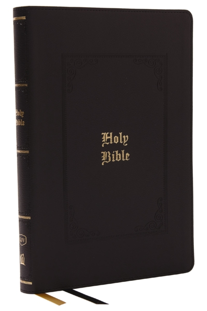 KJV Bible, Giant Print Thinline Bible, Vintage Series, Leathersoft, Black, Red Letter, Thumb Indexed, Comfort Print: King James Version