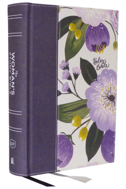 KJV, The Woman's Study Bible, Cloth over Board, Purple Floral, Red Letter, Full-Color Edition, Thumb Indexed, Comfort Print