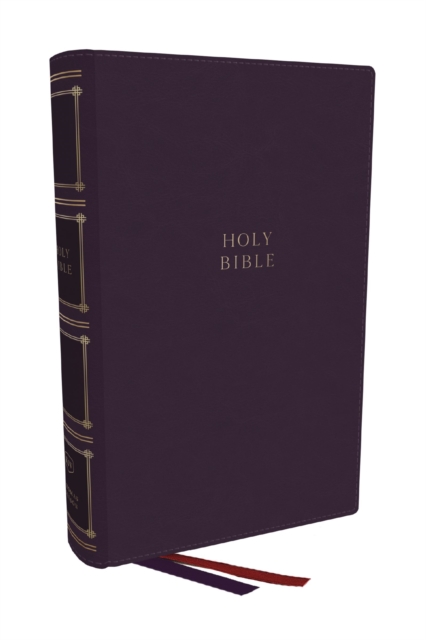 KJV, Compact Center-Column Reference Bible, Leathersoft, Purple, Red Letter, Comfort Print