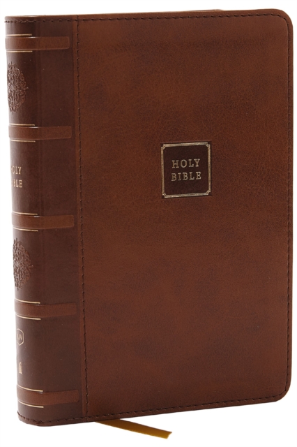 KJV Holy Bible, Compact Reference Bible, Leathersoft, Brown, 43,000 Cross-References, Red Letter, Comfort Print