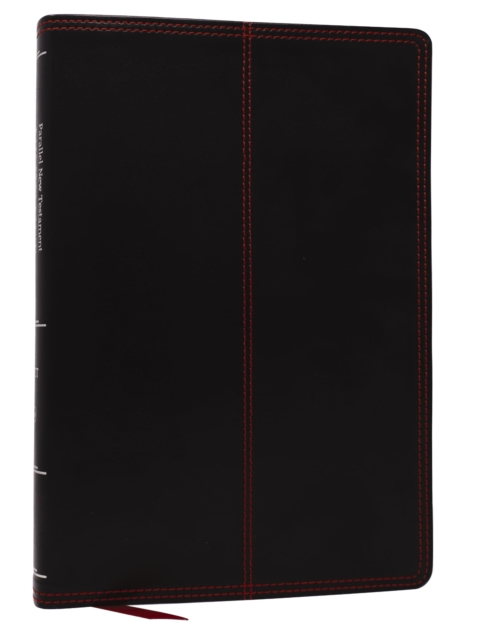 NKJV-NET Parallel New Testament with NET Translators' Notes, Black Leathersoft, Red Letter, Comfort Print